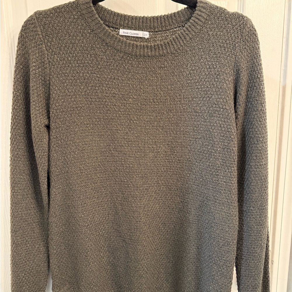 Pink Clover Women's Olive Green Sweater